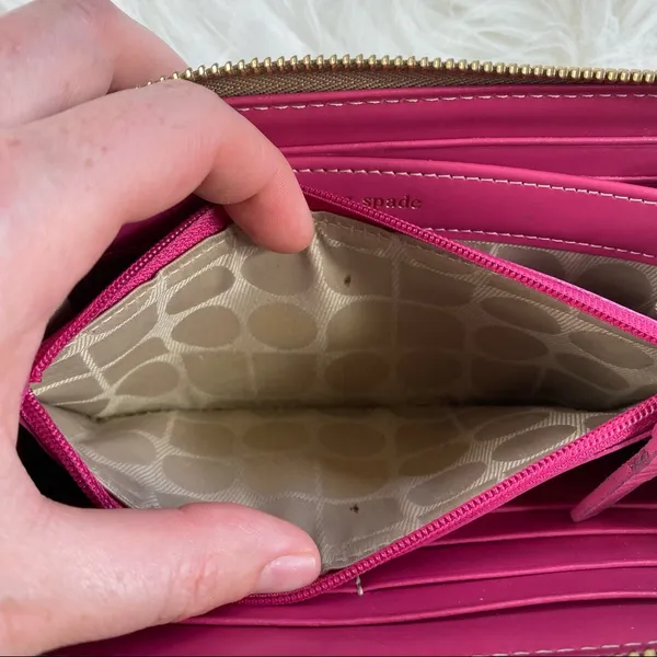 Kate Spade New York Gold Zipper Wallet - Image 11