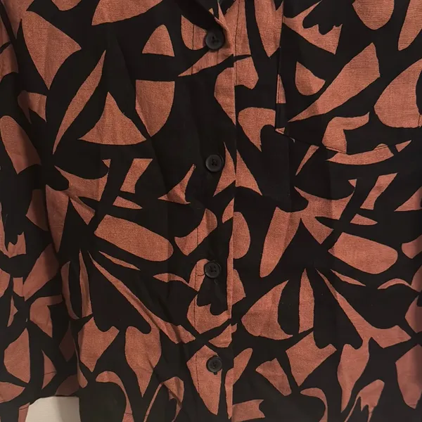 a new day Black and Brown Patterned Top - Image 4