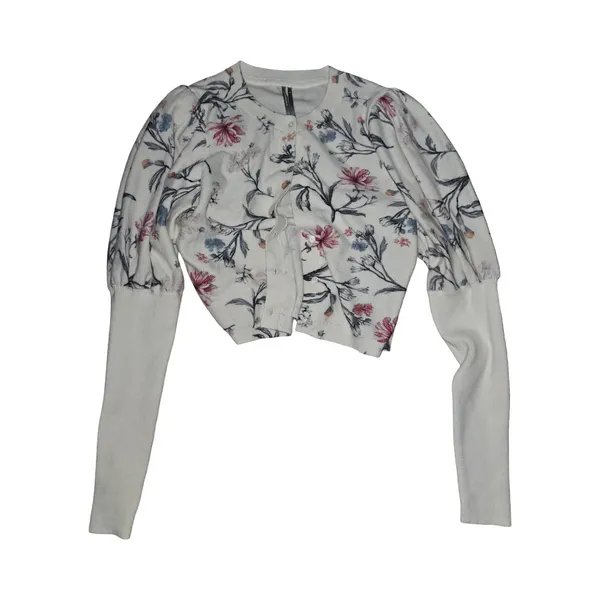 Anthropologie Floral Women's Cardigan Size: S - Image 2