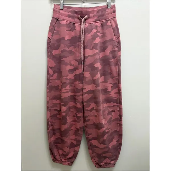 Lululemon Relaxed Fit French Terry Jogger Pant Heritage 365 Camo Brier Rose 6 - Image 3
