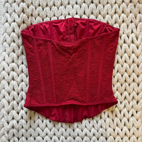 Red Garage Corset Top - Image 3