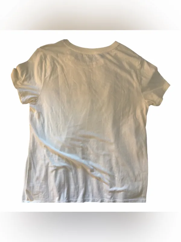 Lucky Brand White Tee with Patriotic 'LUCKY' Graphic - Image 2