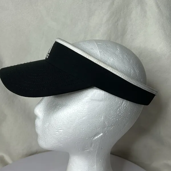 adidas Women's Match Visor One Size Black/ White areoready embriomed - Image 2