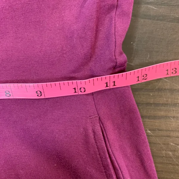 Pact One Shoulder Midi Dress‎ XS Purple Organic Cotton Stretch Long Sleeve - Image 12