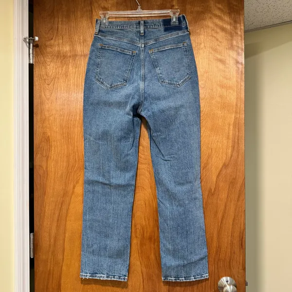 Abercrombie & Fitch Curve Love Ankle Straight Jeans Ultra High Rise Size 26 NWT - Image 2