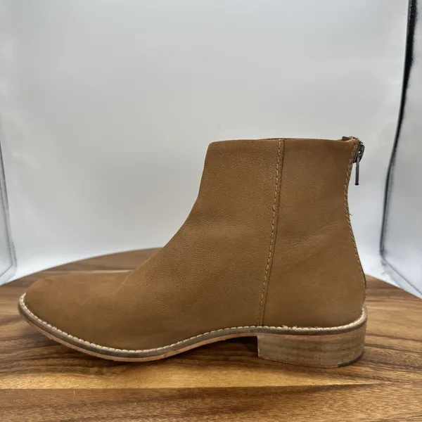 Free People Century Flat Boots Ankle Bootie Brown Leather Boho Women's 37 US 6.5 - Image 6