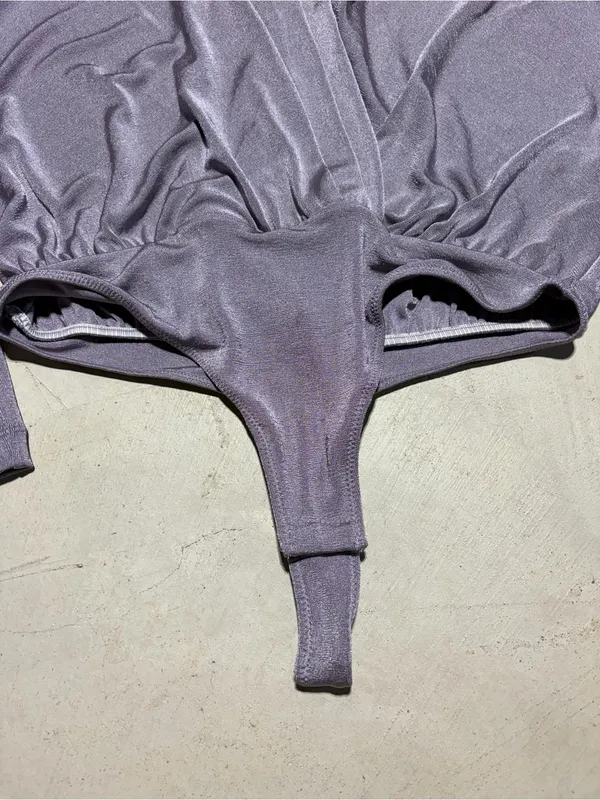 Free people intimately Lavender Long-Sleeve Bodysuit medium - Image 2