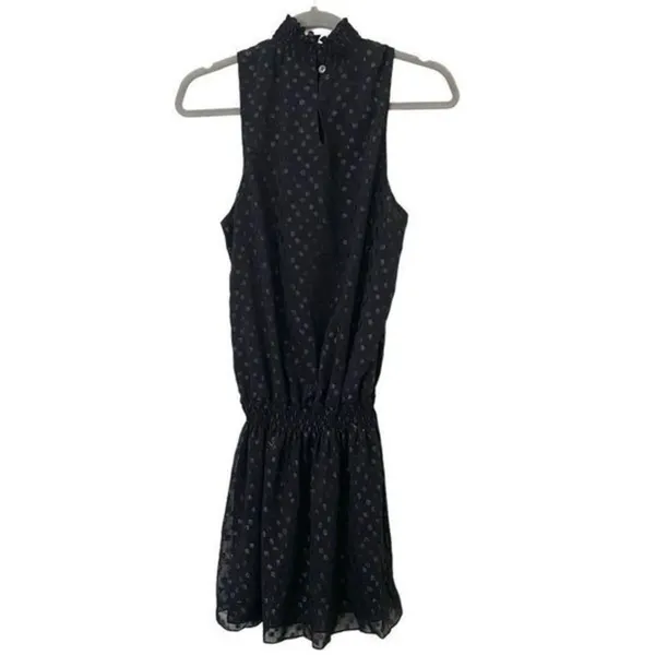 WAVERLY GREY‎ Glitter Polka Dot Mini Dress Black - Image 2