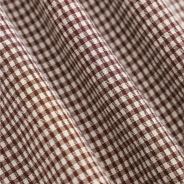 Rihoas Women's Boat Neck Brown Plaid Mini Dress - Image 7