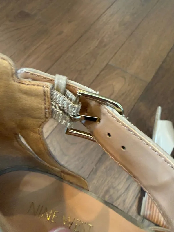 Nine West Wedge Ankle-Strap Sandals in Taupe - C16-026 - Image 10