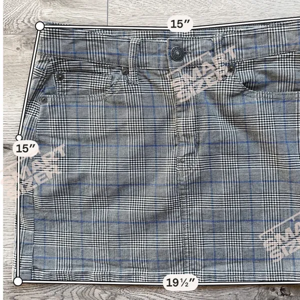 American Eagle Super Stretch High Rise‎ Mini Skirt Plaid Academia Quiet Luxury - Image 5