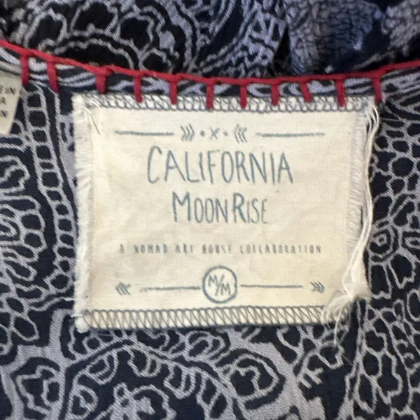 California Moonrise Women‎ Boho Midi Dress Size M Beaded Embroidered Sleeveless - Image 6