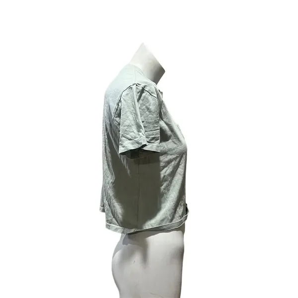 Madewell x Free & Easy Women's Crop T-Shirt Green Size S Graphic Back - Image 9