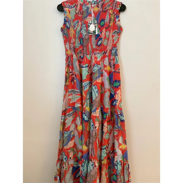 Oliphant Polly Coral dress Pink Size XS - Image 2