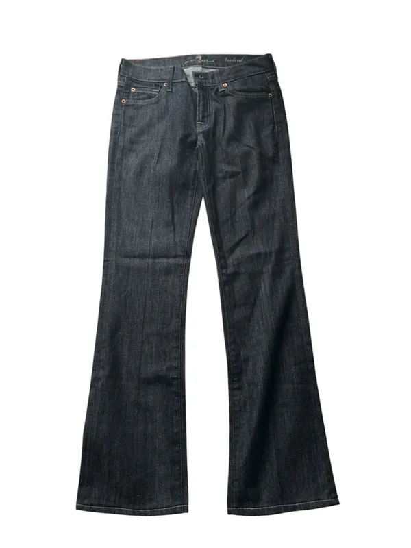 7 For All Mankind Dark Indigo Bootcut Jeans - Image 3