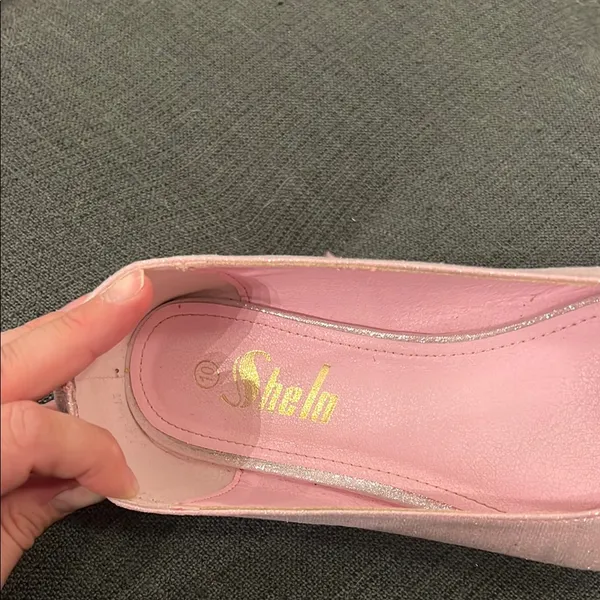 Chic Pink and Silver Flats Elegant Slip-On Shoes - Image 3