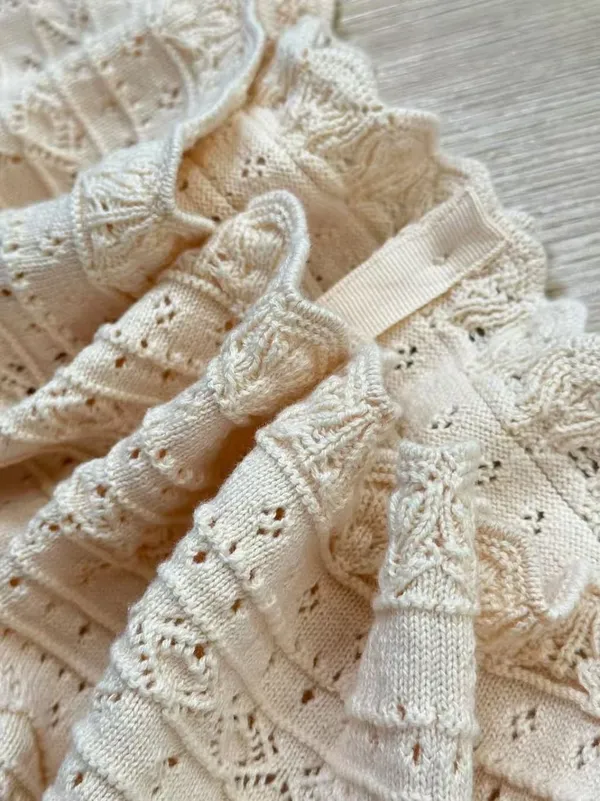 Sézane Cream Open-knit Lace Cardigan - Image 6