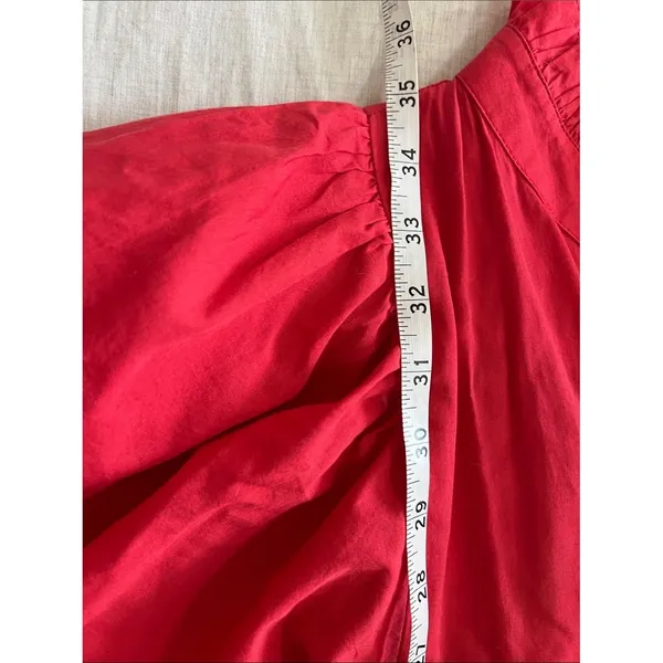 Anthropologie NEVER A WALLFLOWER High Ruffle Collar Poplin Mini Dress Pink Sz XS - Image 8