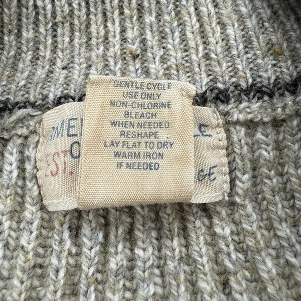 American Eagle Vintage Sweater M Chunky Knit Lambswool Oversized Minimalist Boxy - Image 6