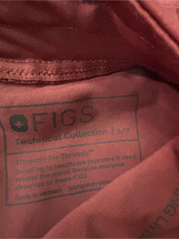 FIGS Zamora Jogger High Rise Scrub Pants - Mauve size small petite - Image 7