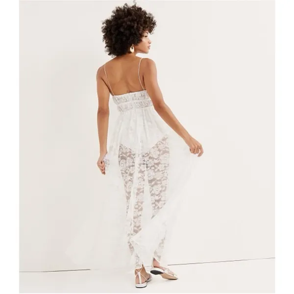 For Love‎ & Lemons Lorena Lace Maxi Dress Cream M $350 - Image 4
