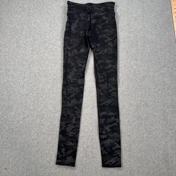 Spanx Camouflage High Waisted 27" Inseam Leggings Pants Women's X-Small Black - Image 7