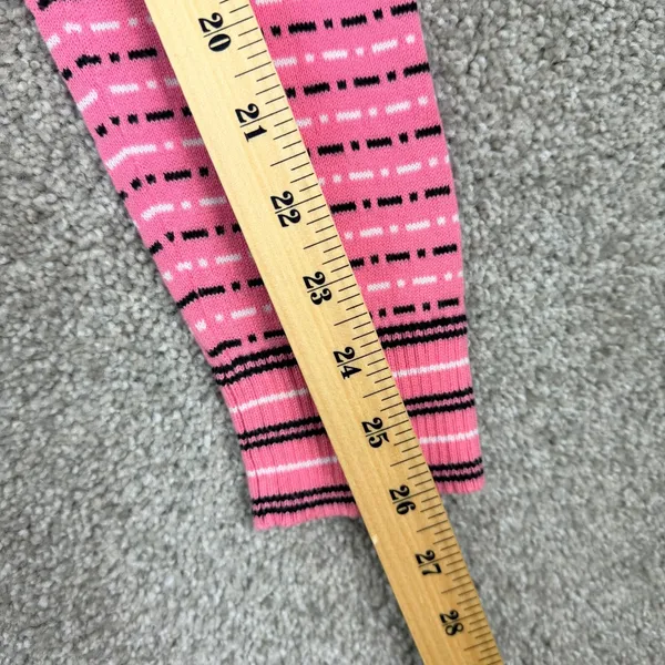 Alexandra Bartlett Tank Cardigan Set Pink Striped Cotton Size M Y2K Coquette - Image 6