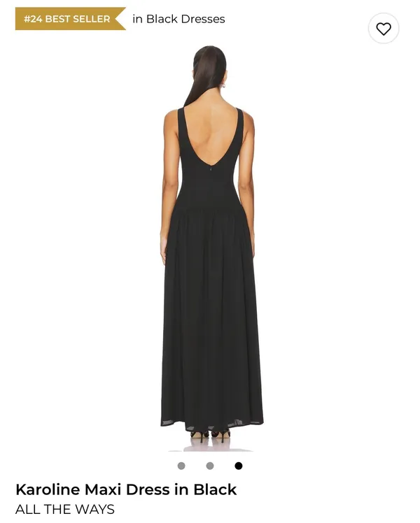 Black Revolve Maxi Dress - Image 2
