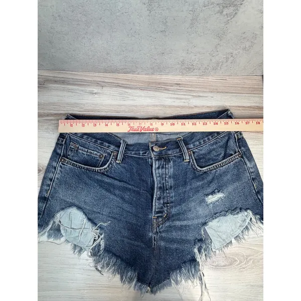 We The Free Free People Byron Bay‎ Denim Cut Off Shorts 28 Distressed Jean Short - Image 9