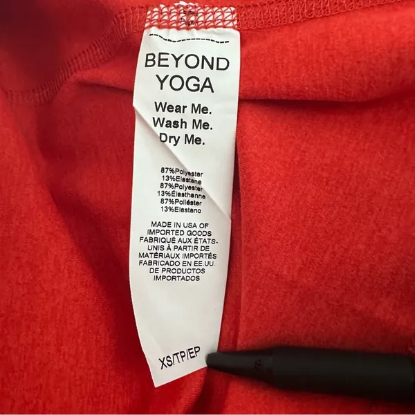 Beyond Yoga Step Up Racerback Tank Red Orange Size XS NWT - Image 7