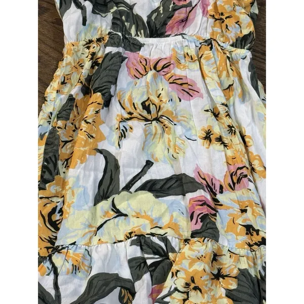 Maaji‎ Women's Short Dress Floral Tropical Size Medium Layered Ruffle - Image 4