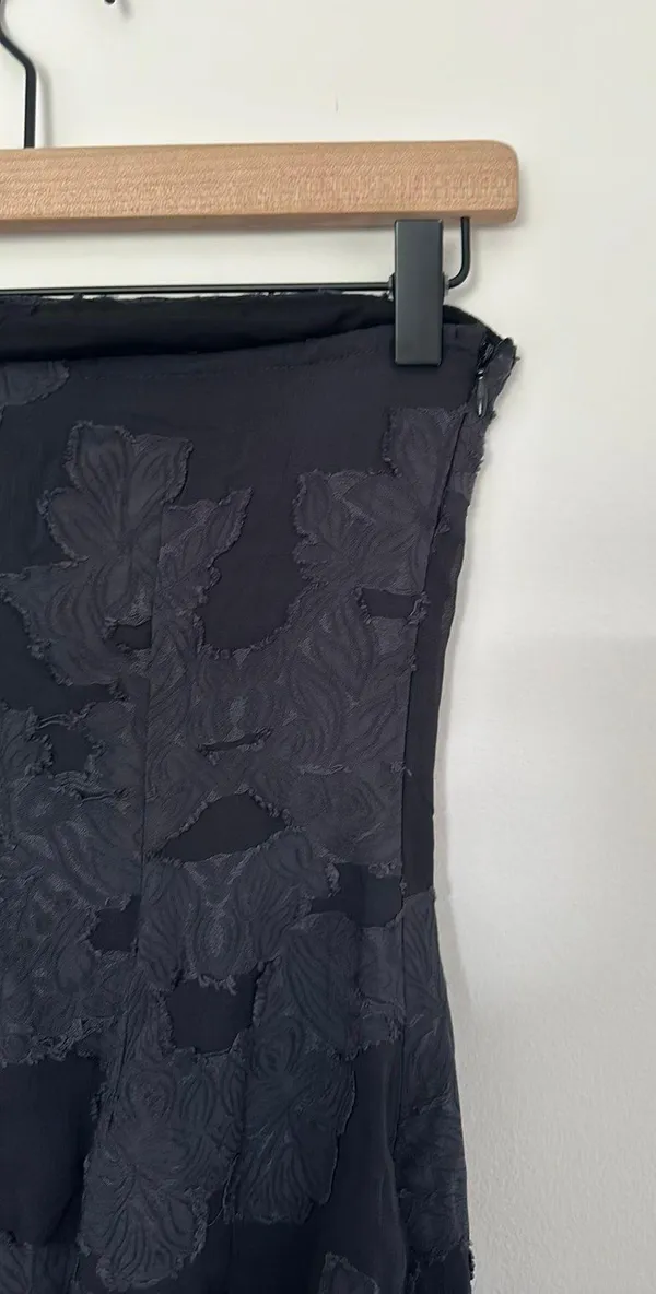 Collusion jacquard bandeau asymmetric dress in gray - Image 5