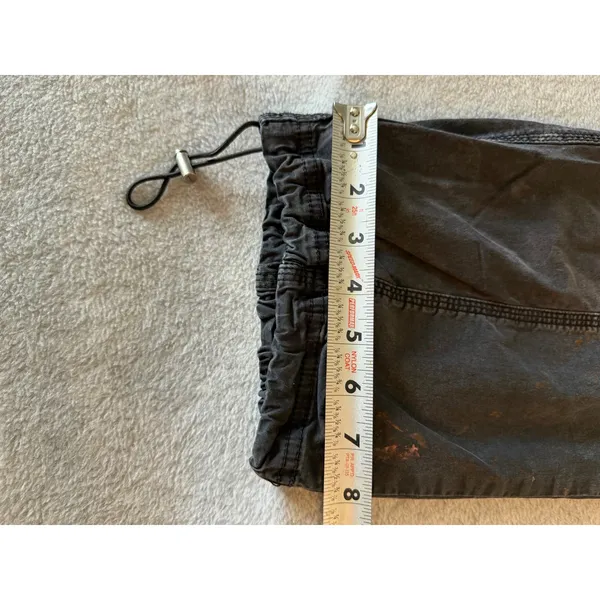 Garage Cargo Pants Womens 3 Black Gray Utility Jogger Bungee Hem Y2K Gorpcore - Image 5