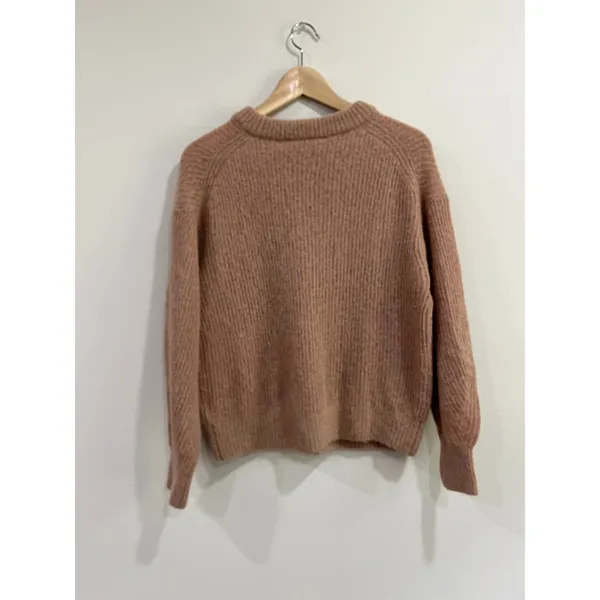 Everlane‎ The Cocoon Crew Alpaca Blend Minimalist Sweater Size Medium - Image 3