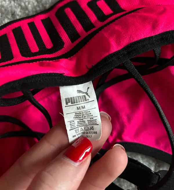 Puma Pink Sports Bra - Image 3