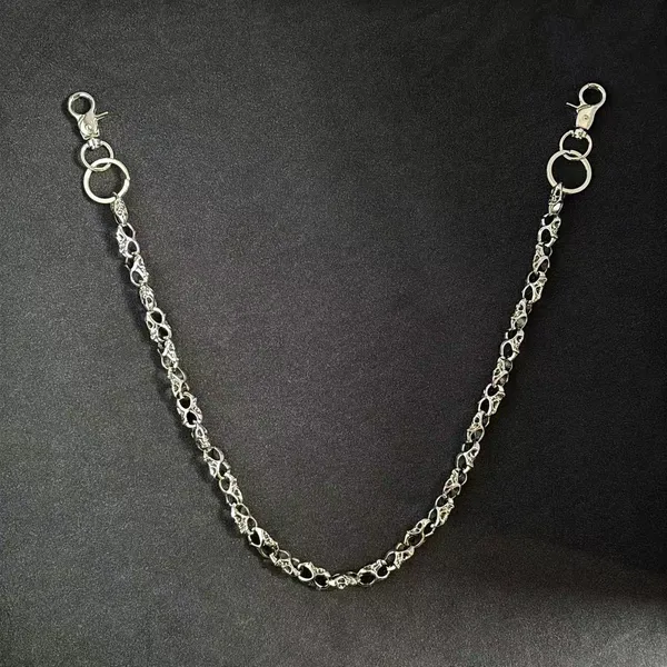 Skull Head Pants Chain for Men Women,Jeans Chain,Keys Chain,Biker Wallet Chain,Streetwear Punk Hip Hop Unisex Style - Image 2