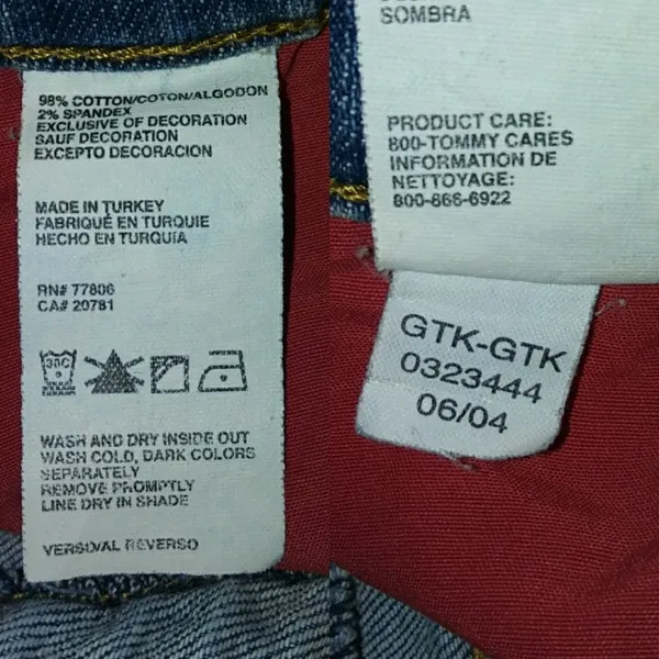 Tommy Hilfiger Hipster Boot Denim Jeans Size 6 - Image 8