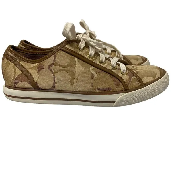 Coach Dee Allover CC Print Sneakers for‎ Women Sz 7B - Image 3