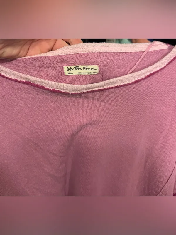NWOT Free People We The Free You're A Star Tee - pink magenta - Small - Image 9