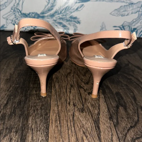 Joy And Love Nude Slingback Heels Tan Size 8 - Image 2