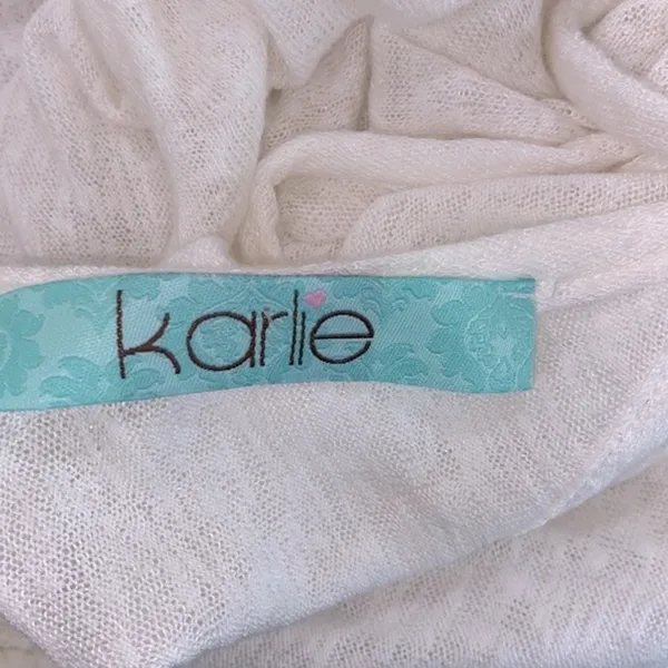 Karlie white burnout top size small - Image 4