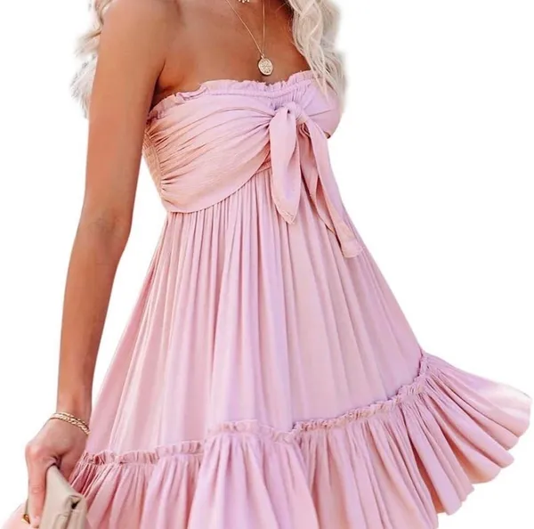 Pink boho dress - Image 2