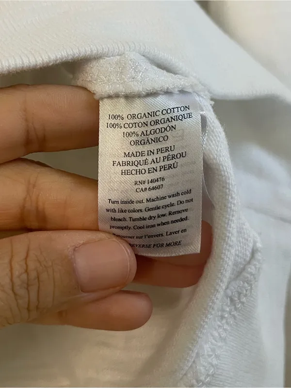 Women’s Faherty Sunwashed Organic Cotton Hoodie White Size M - Image 10