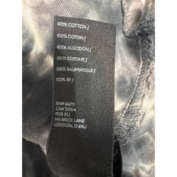 We‎ The Free Free People Black Tie Dye Mock Neck Oversized Long Sleeve Tee Large - Image 4