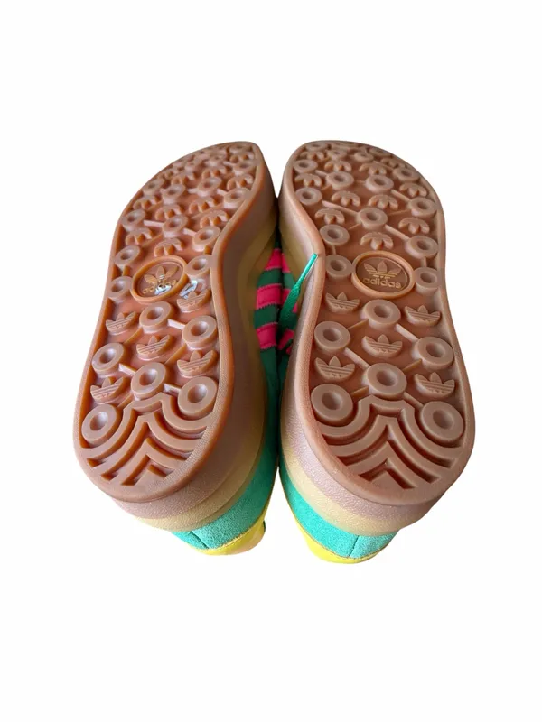 Adidas Originals Gazelle Bold Triple Sole NWOB women’s 8.5 green pink stripe - Image 6
