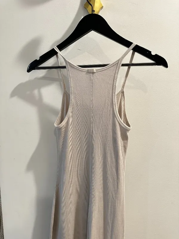 SKIMS Cotton Rib Maxi Dress in Stone Size Small - Image 8