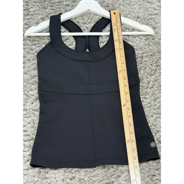 Athleta Women’s Black Tank Top Racerback Cutout Yoga Workout Activewear Size S - Image 9
