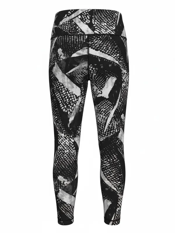 lululemon athletica Black & White Abstract High-Rise Leggings - Image 2