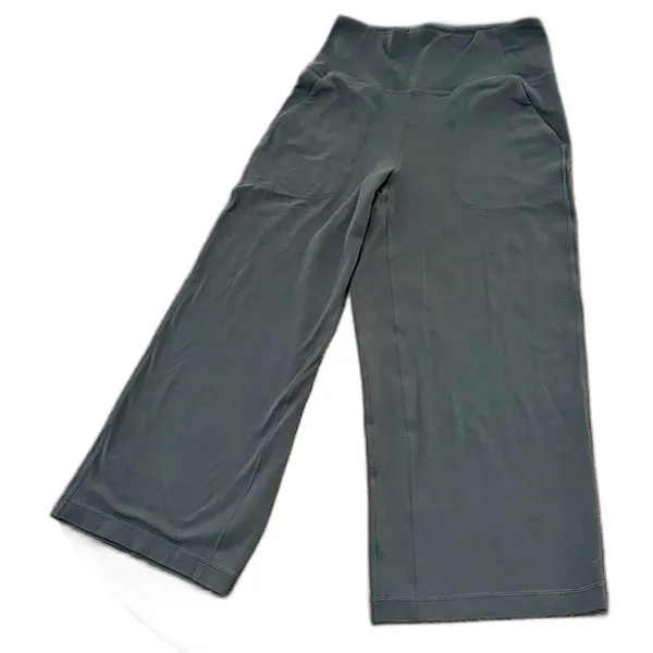 LULULEMON Align Wide Leg Super-High-Rise 23” Crop - Graphite (Dark) Grey - Sz. 6 - Image 10