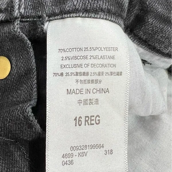 Levis Overalls kids‎ overall Bib Denim Stretch black size 16 - Image 7